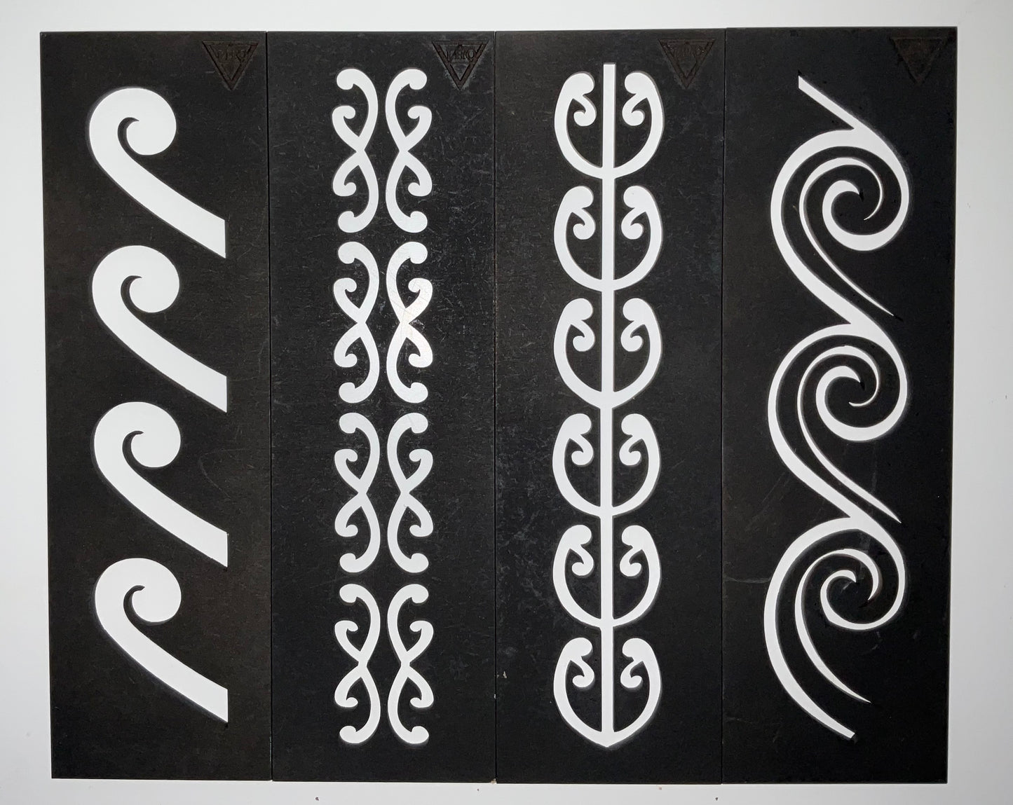 Kōwhaiwhai Stencils Pack 3 (4 stencils included)